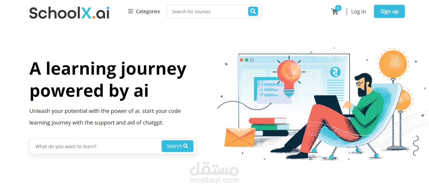 SchoolX - Learning Platform with Integrated Code IDE and Chatbot Powered by OPEN-AI