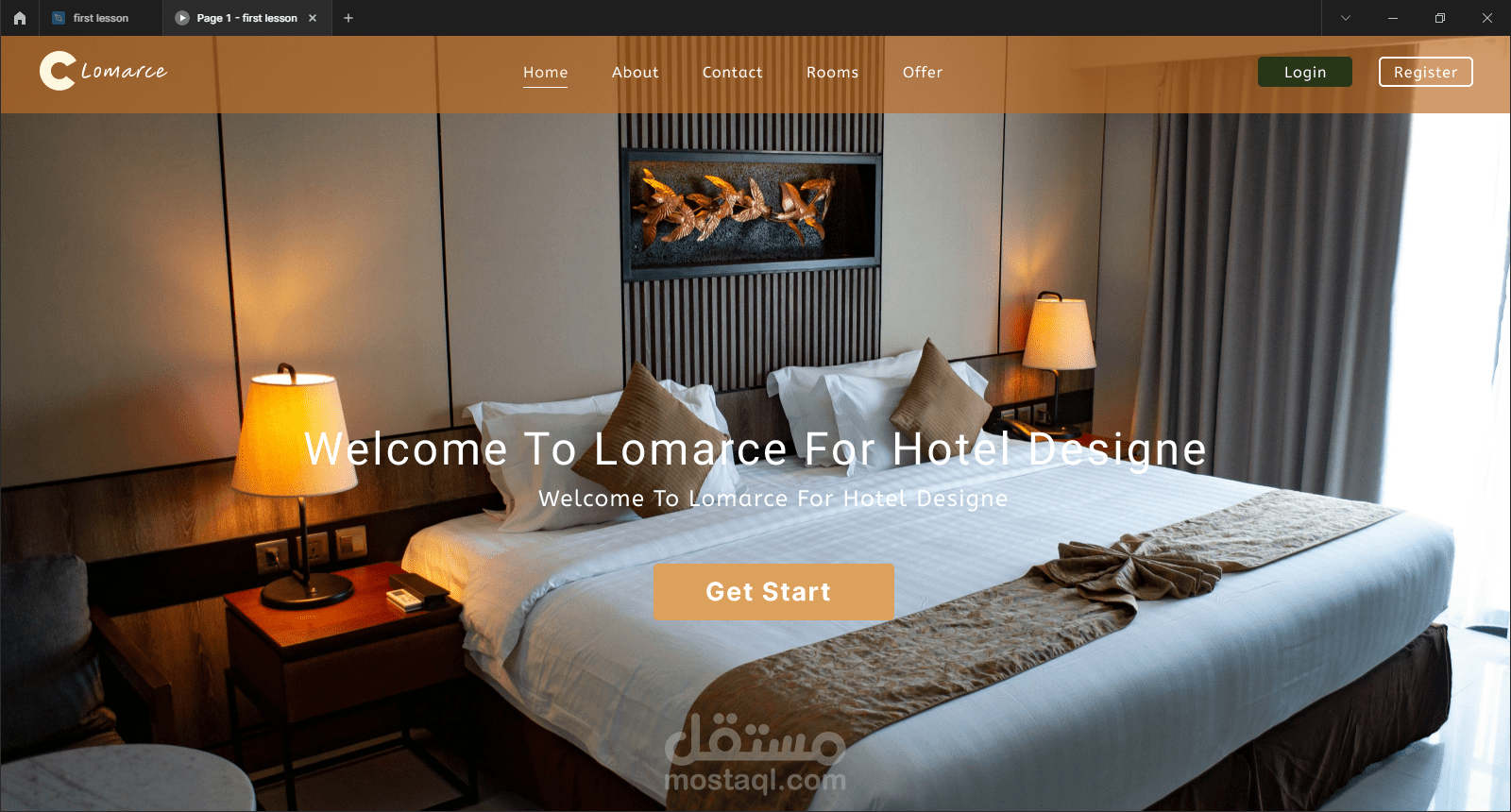 UI UX Hotel Management System Using Figma