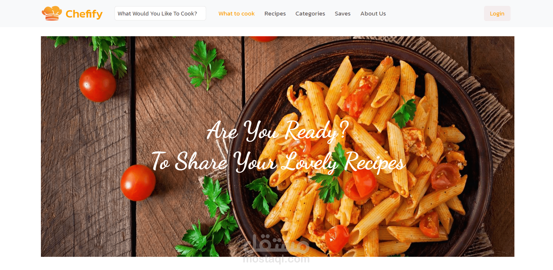 Chefify موقع مشاركه وصفات الطهي