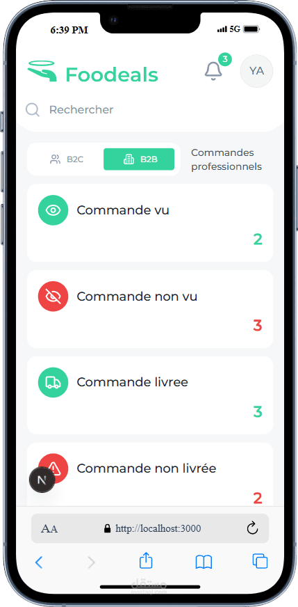 Foodeals Web & Mobile App (Next.js / React Native)