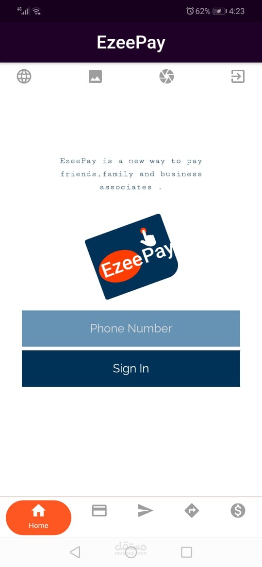EzeePay Website and Flutter App