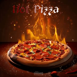 تصميم سوشيال ميديا لمطعم بيتزا