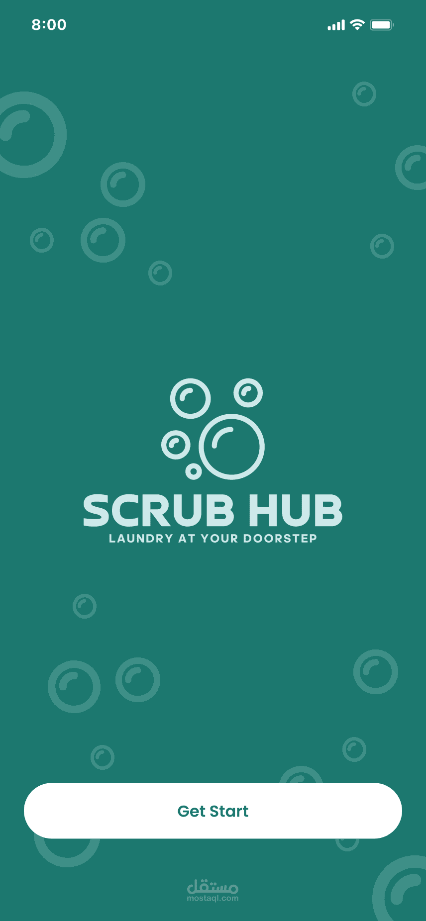 تطبيق ScrubHub – تطبيق توصيل الغسيل الذكي باستخدام Flutter