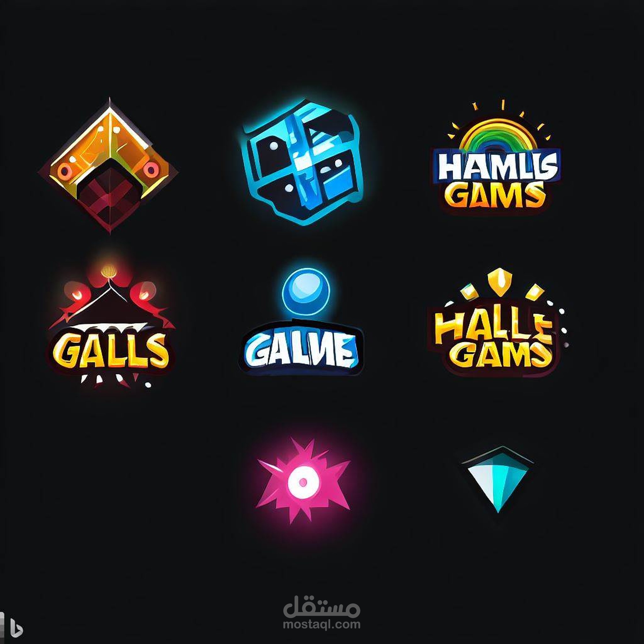 تصميم شعارات لمؤسسات مثل ( محل حلاقة،محل صالونات،محل صالة الرياضة ،محل بيع الملابس الرياضية ،الخ..)