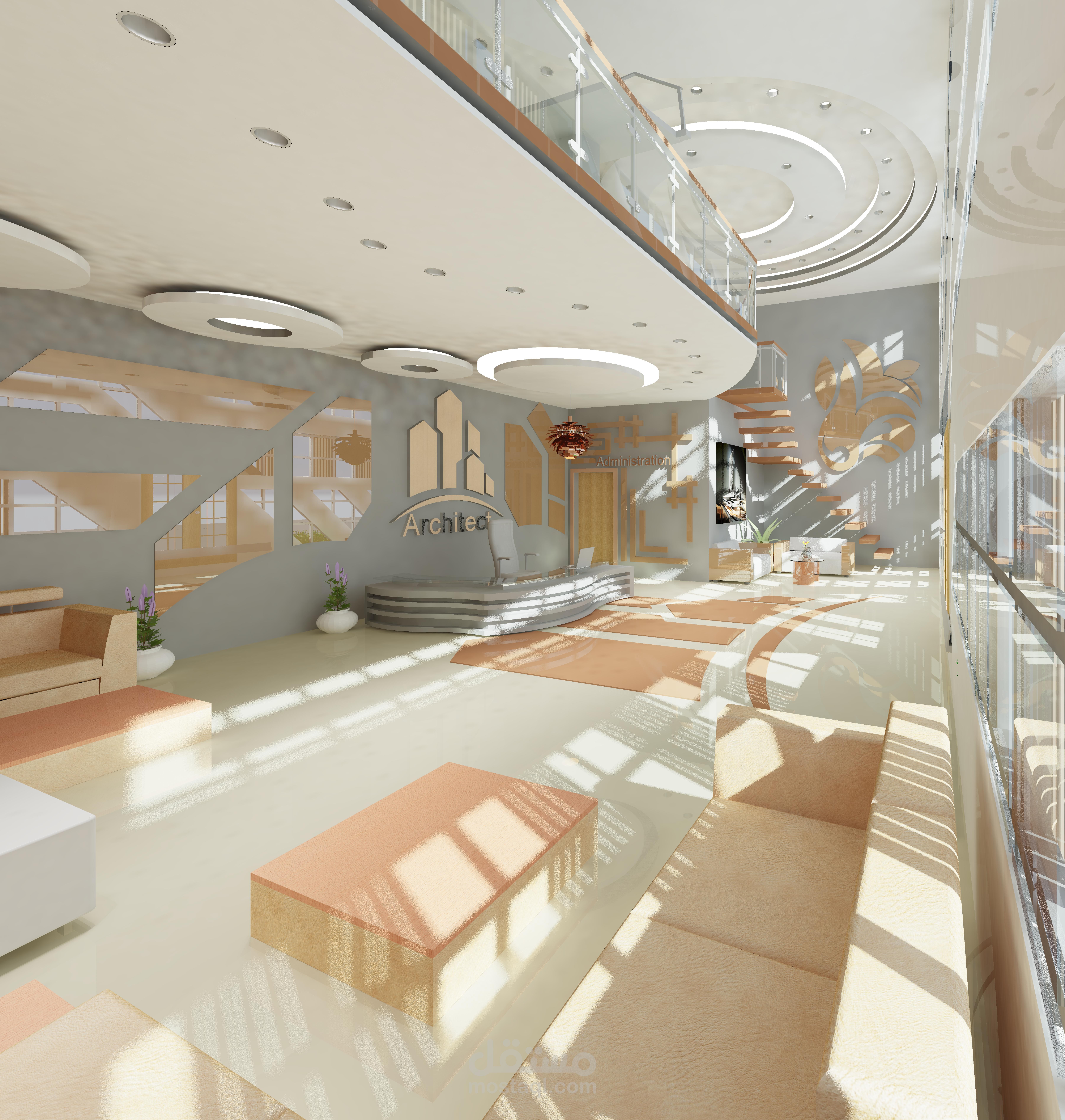 تصميم داخلي لمكتب هندسي