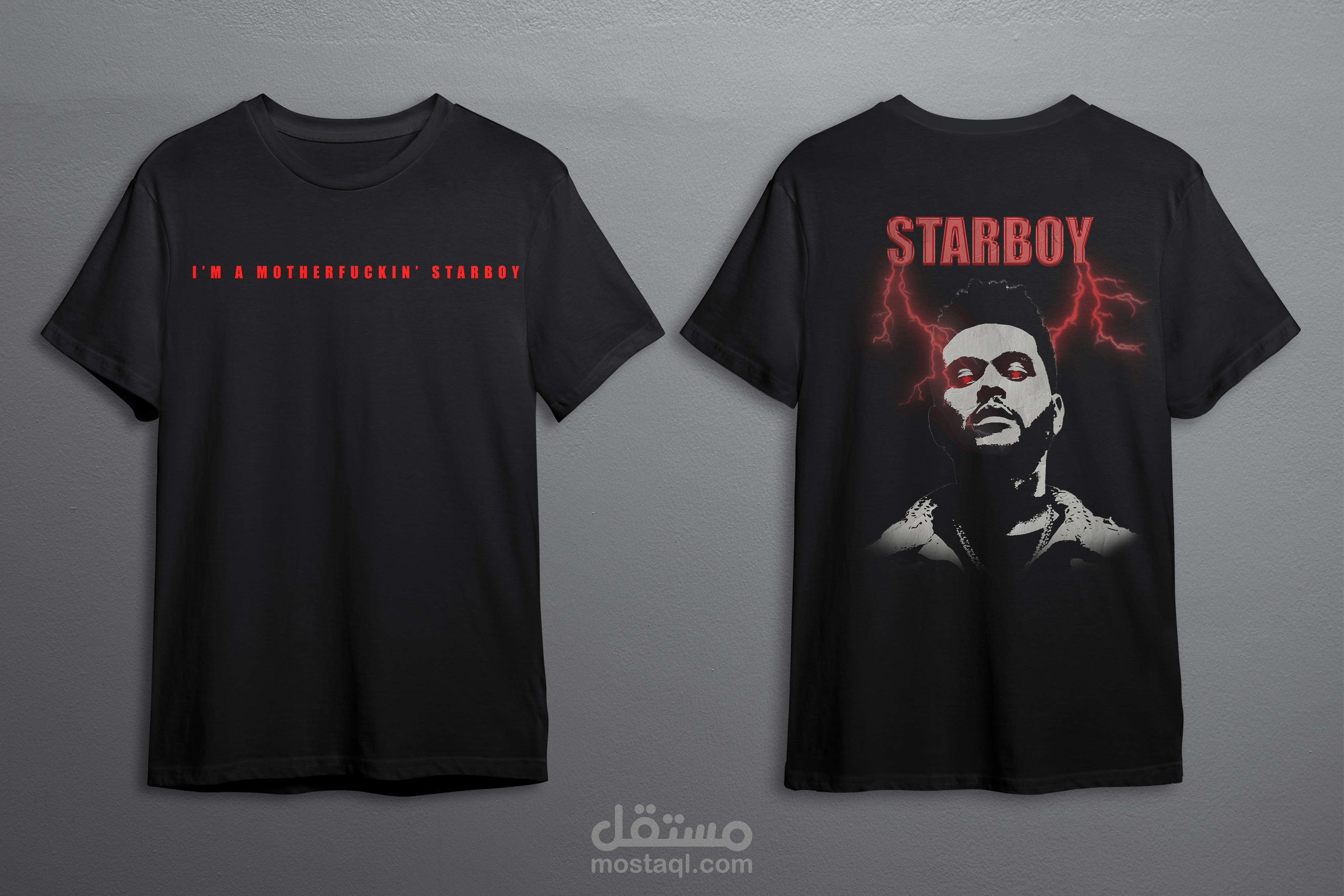 the weeknd t-shirt design