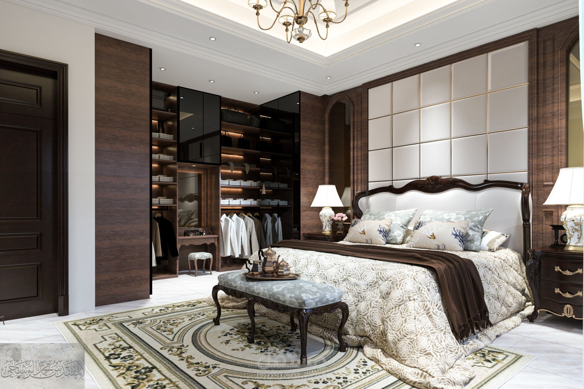 غرفة نوم رئيسية بالرياض