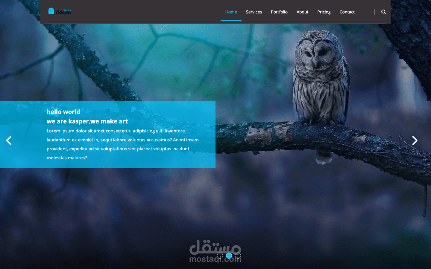 تصميم موقع (static html css)