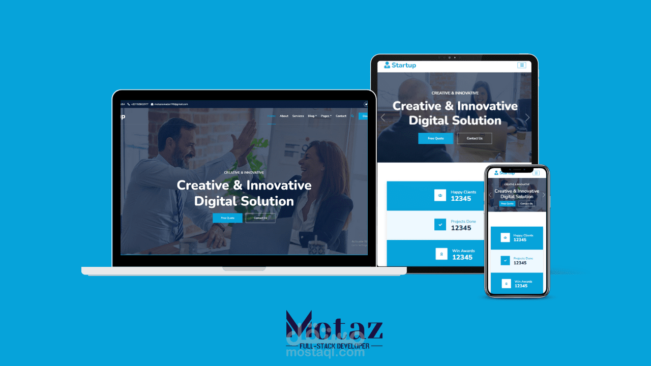 Company portfolio website