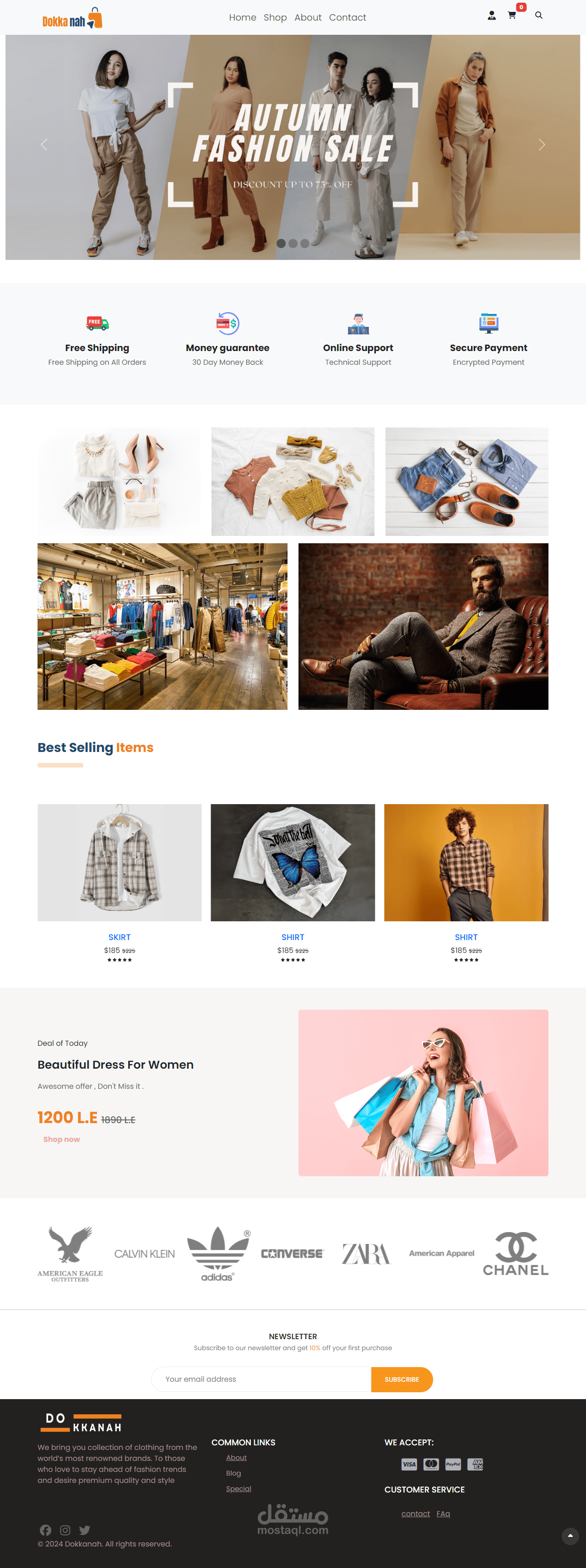 Online E-Commerce For Clothes