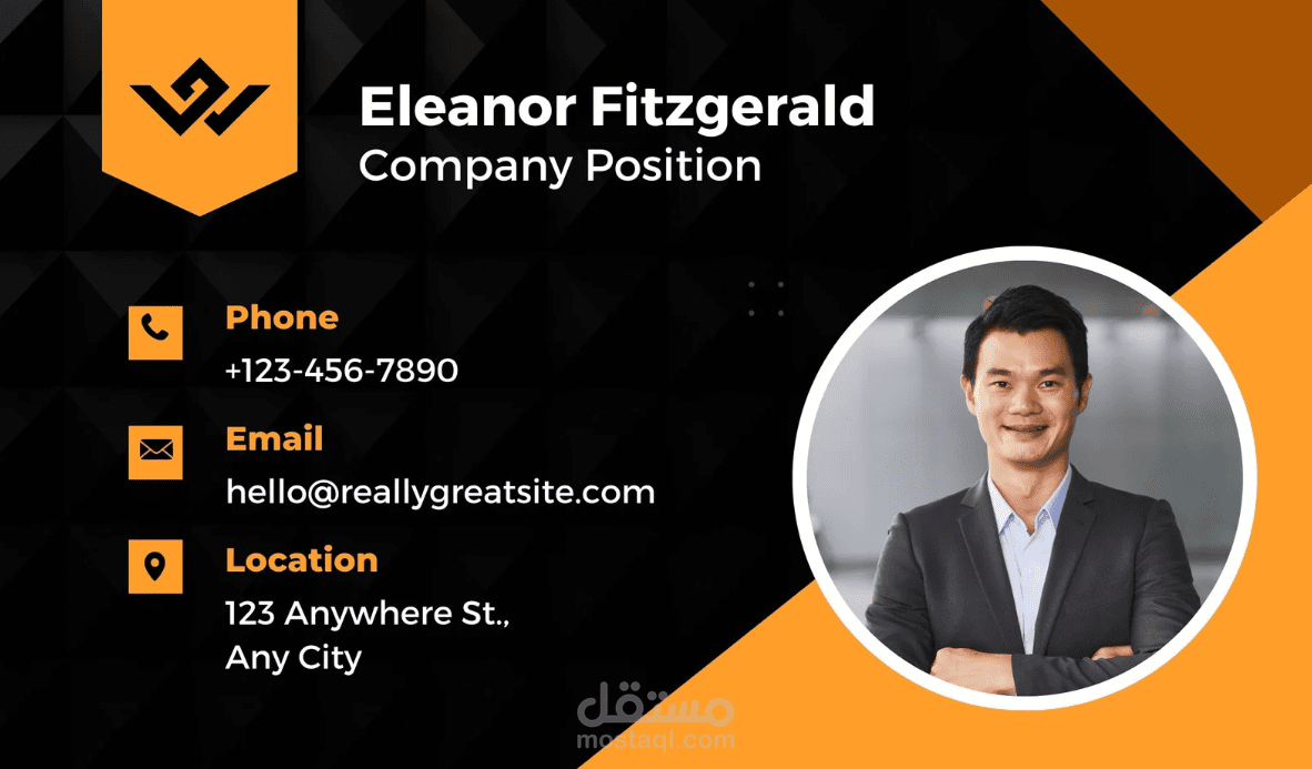( Business Card ) او بطاقة عمل بتصميم احترافي