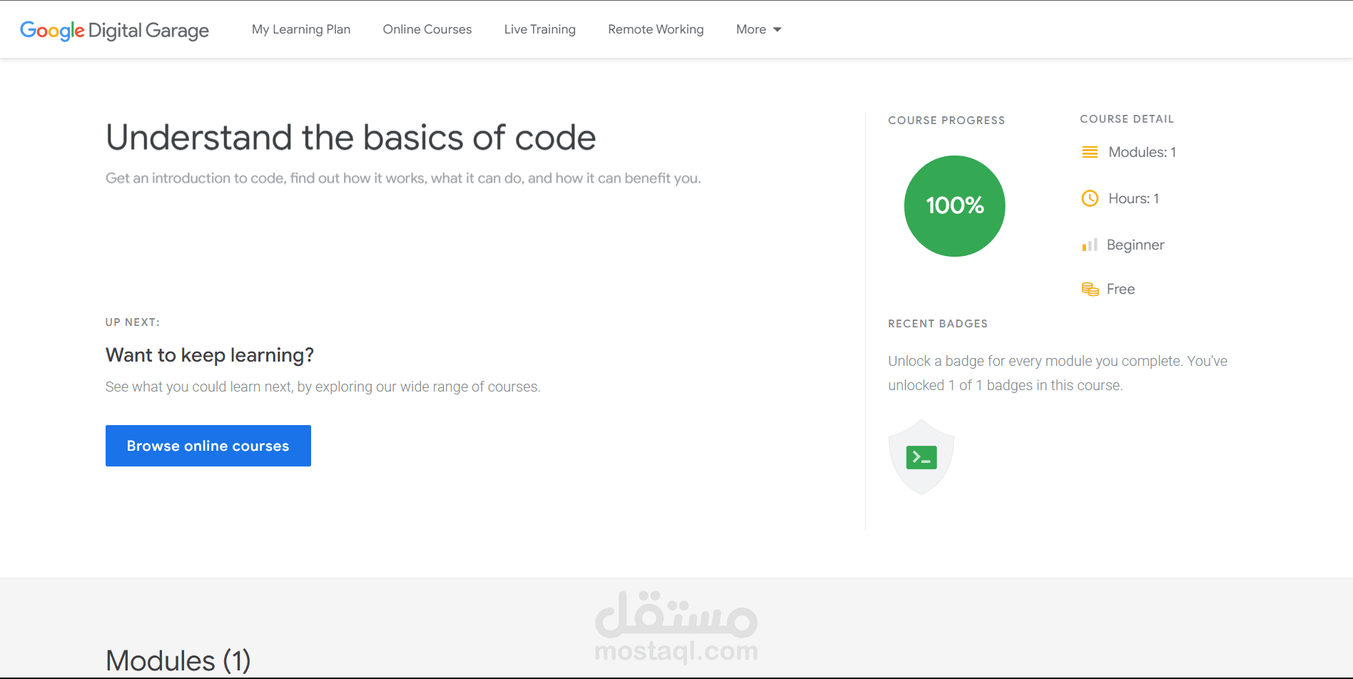 Understand the basics of code-google digital garage