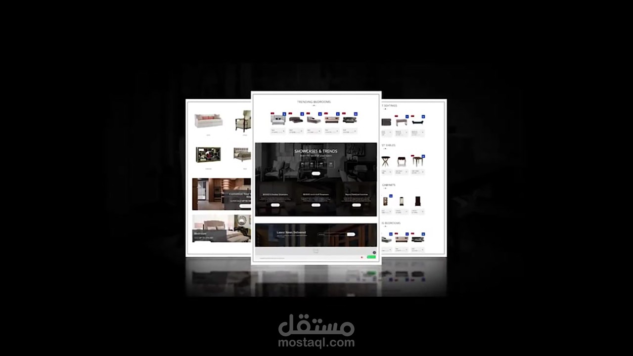 تصميم فيديو موشن لمعرض أثاث