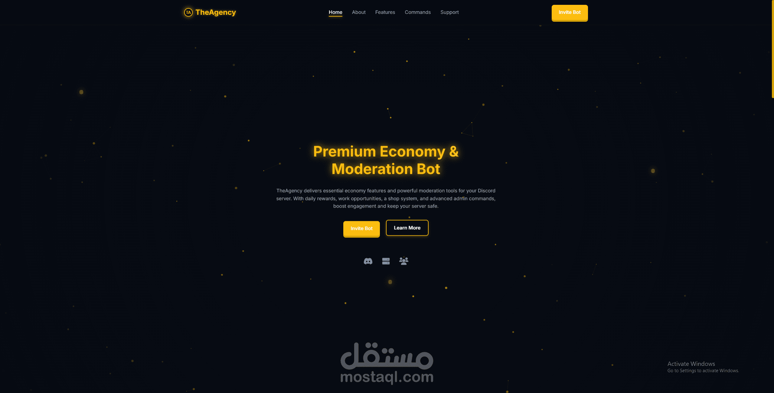 Website For DiscordBot