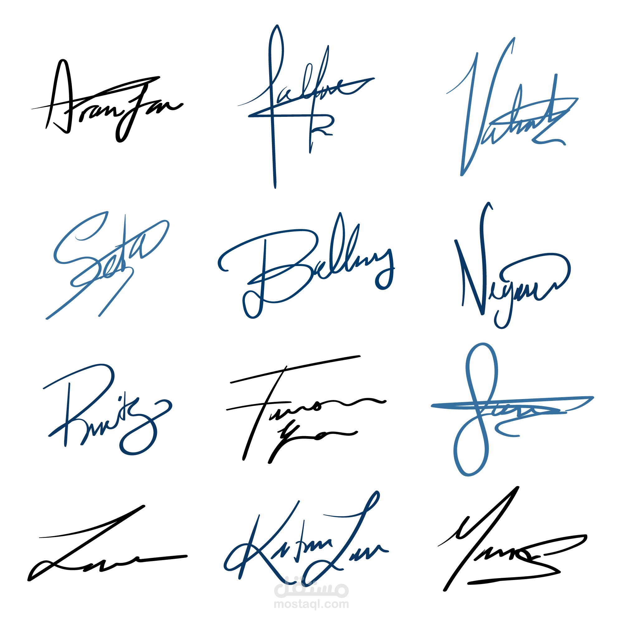 create signature handwriting