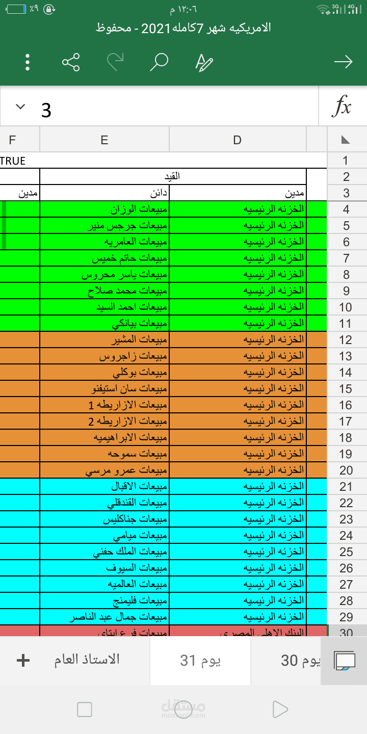 العمل على اليوميه الأمريكية