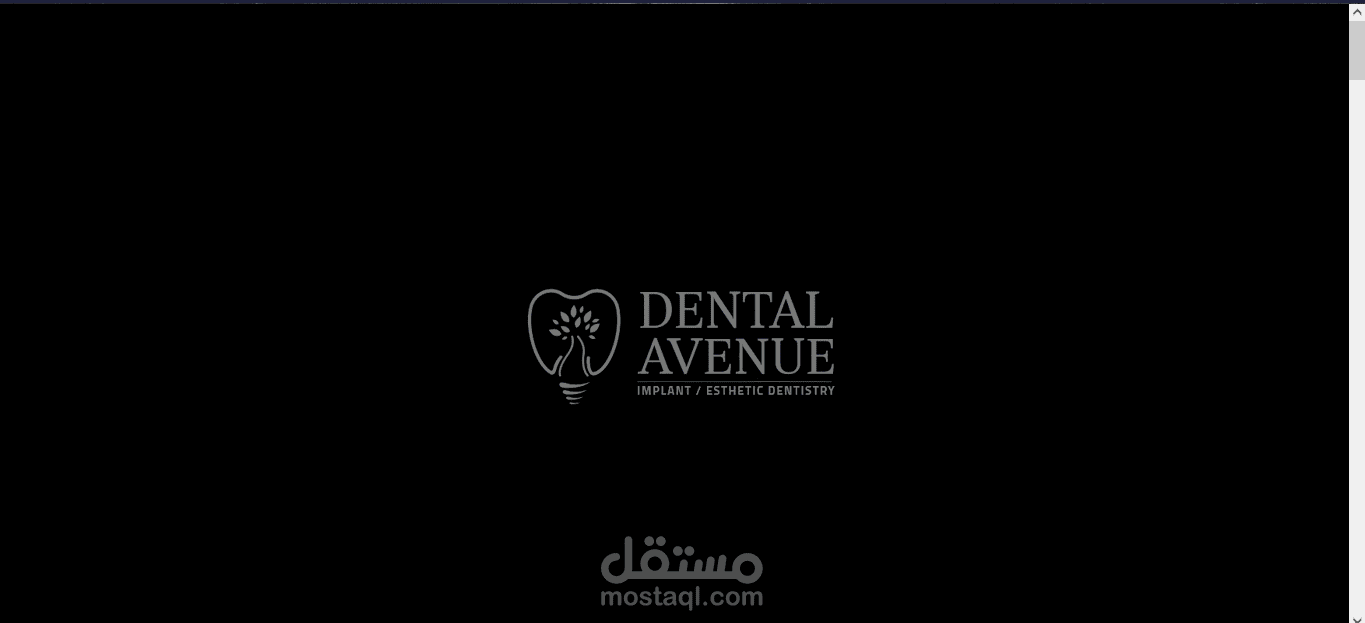 مقترح موقع إلكترونى لعيادة أسنان Dental Avenue