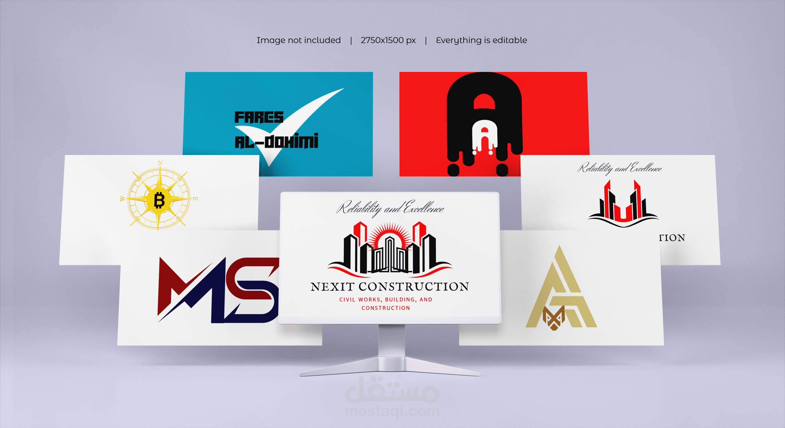 مجموعه من تصميم الشعارات logo design
