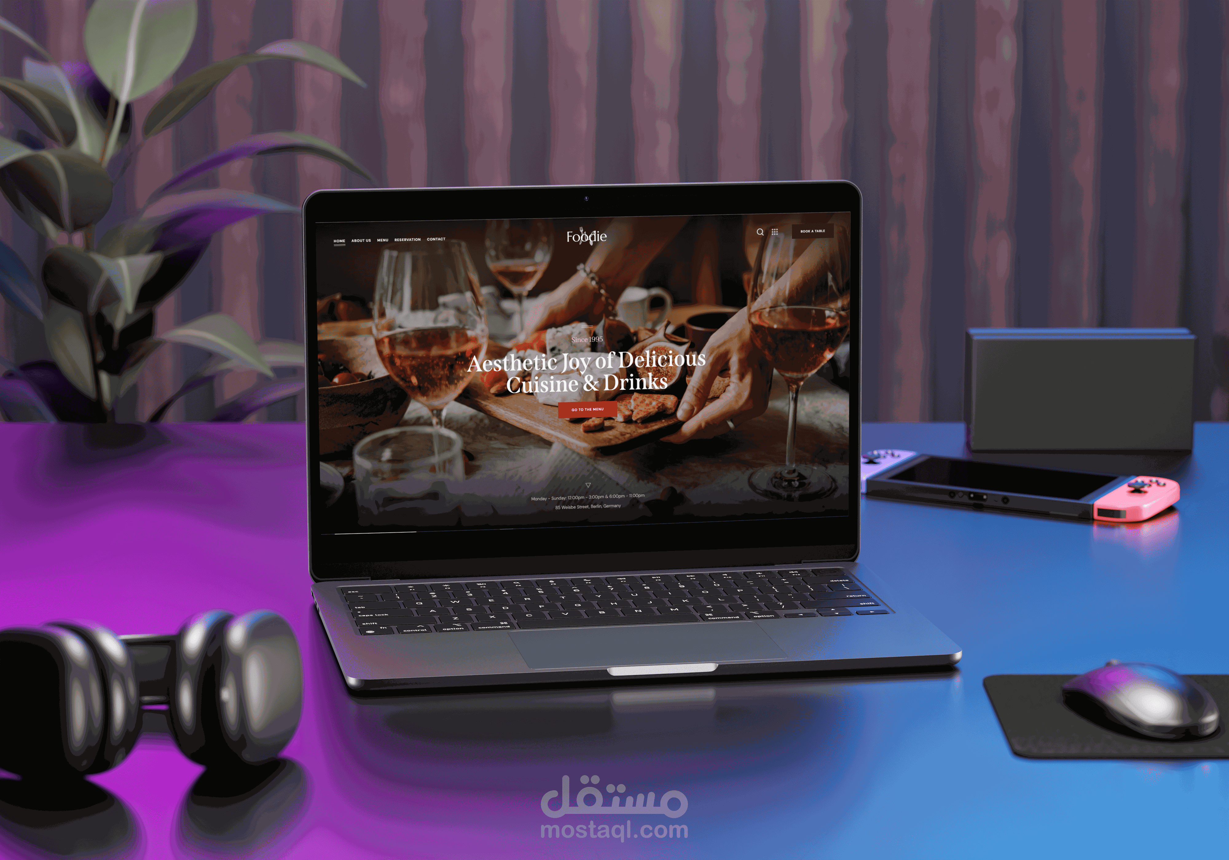 تصميم موقع لكافيه