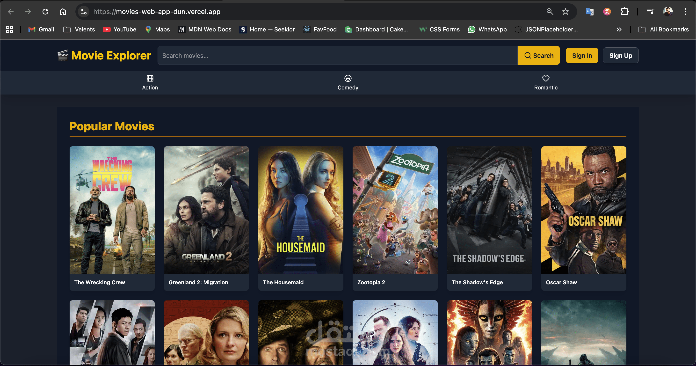 Movie Web App