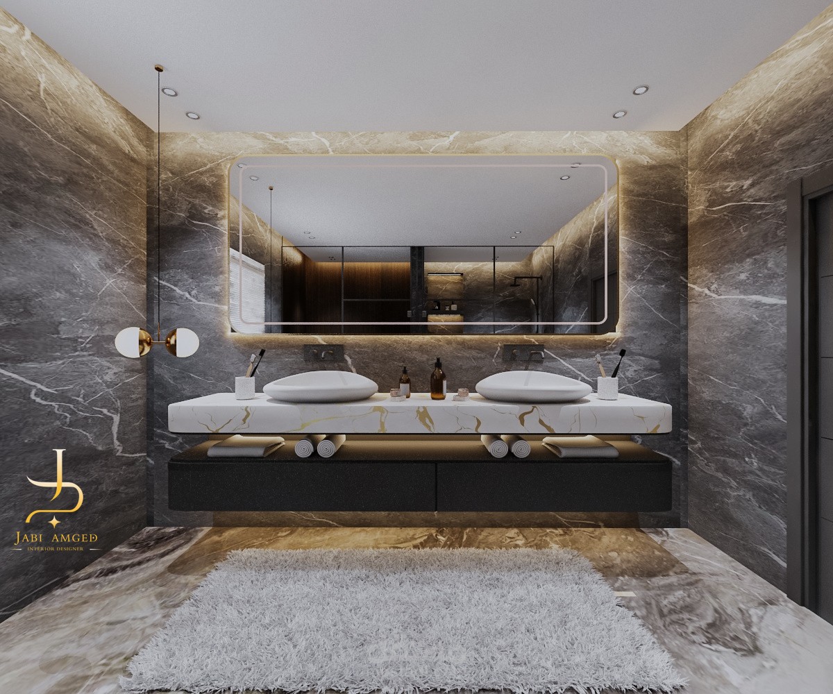 تصميم حمام غرفة نوم