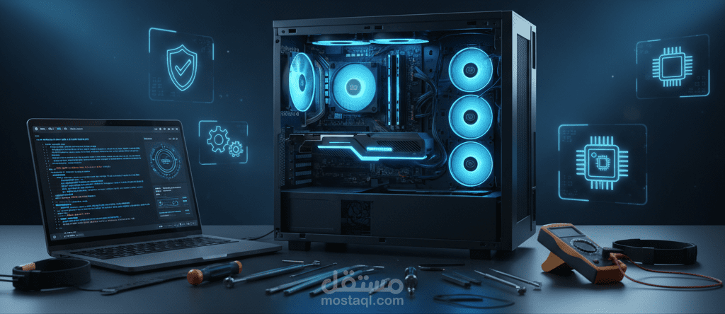 دعم فني لحل جميع مشاكل نظام ويندوز و التعريفات و البرنامج