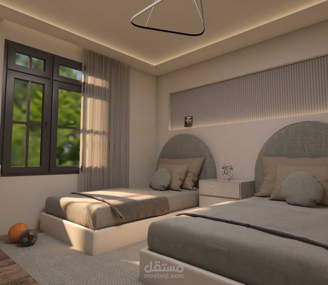 تصميم غرفة نوم اطفال (ولد)