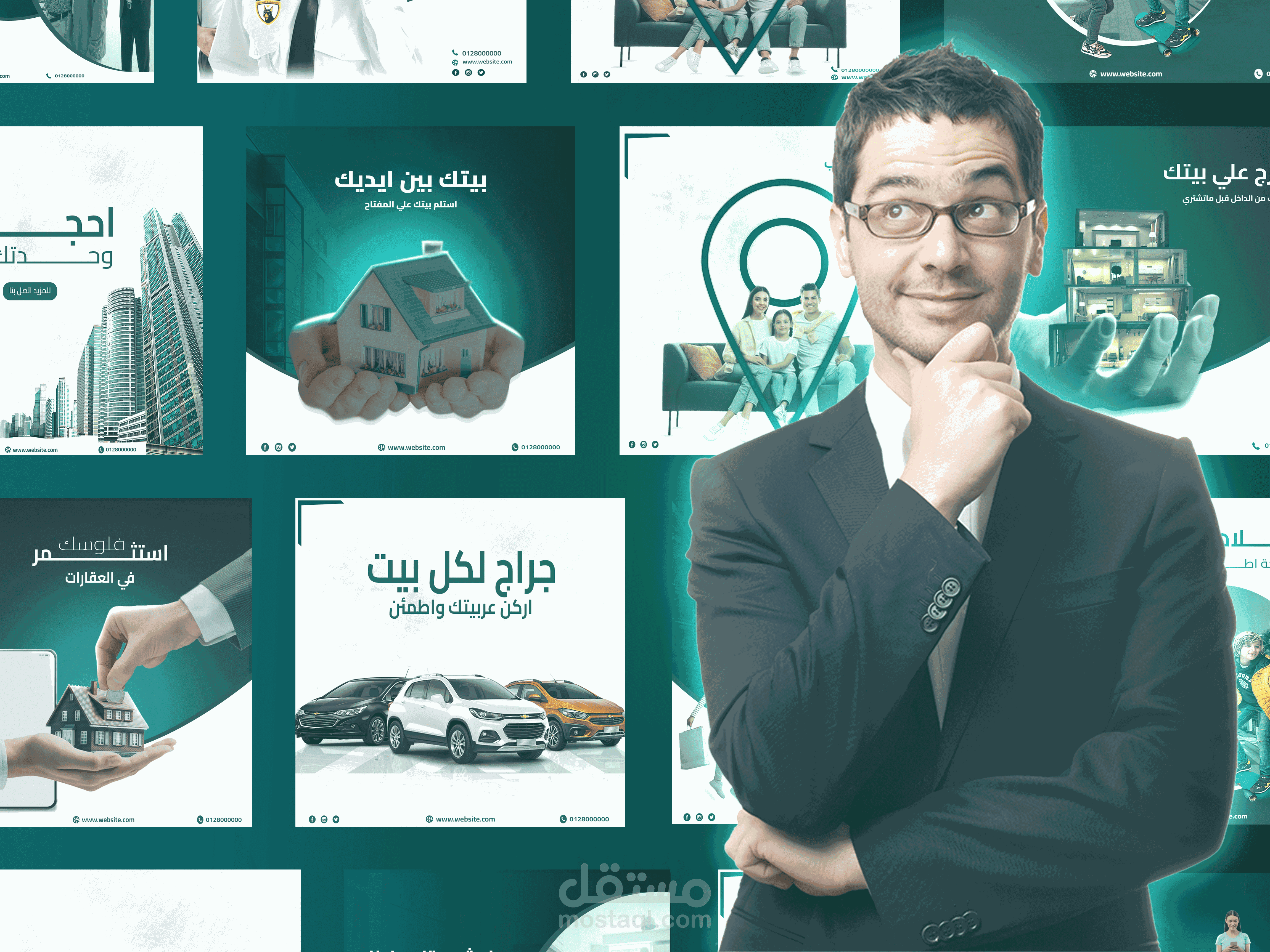 تصميمات سوشيال ميديا للعقارات