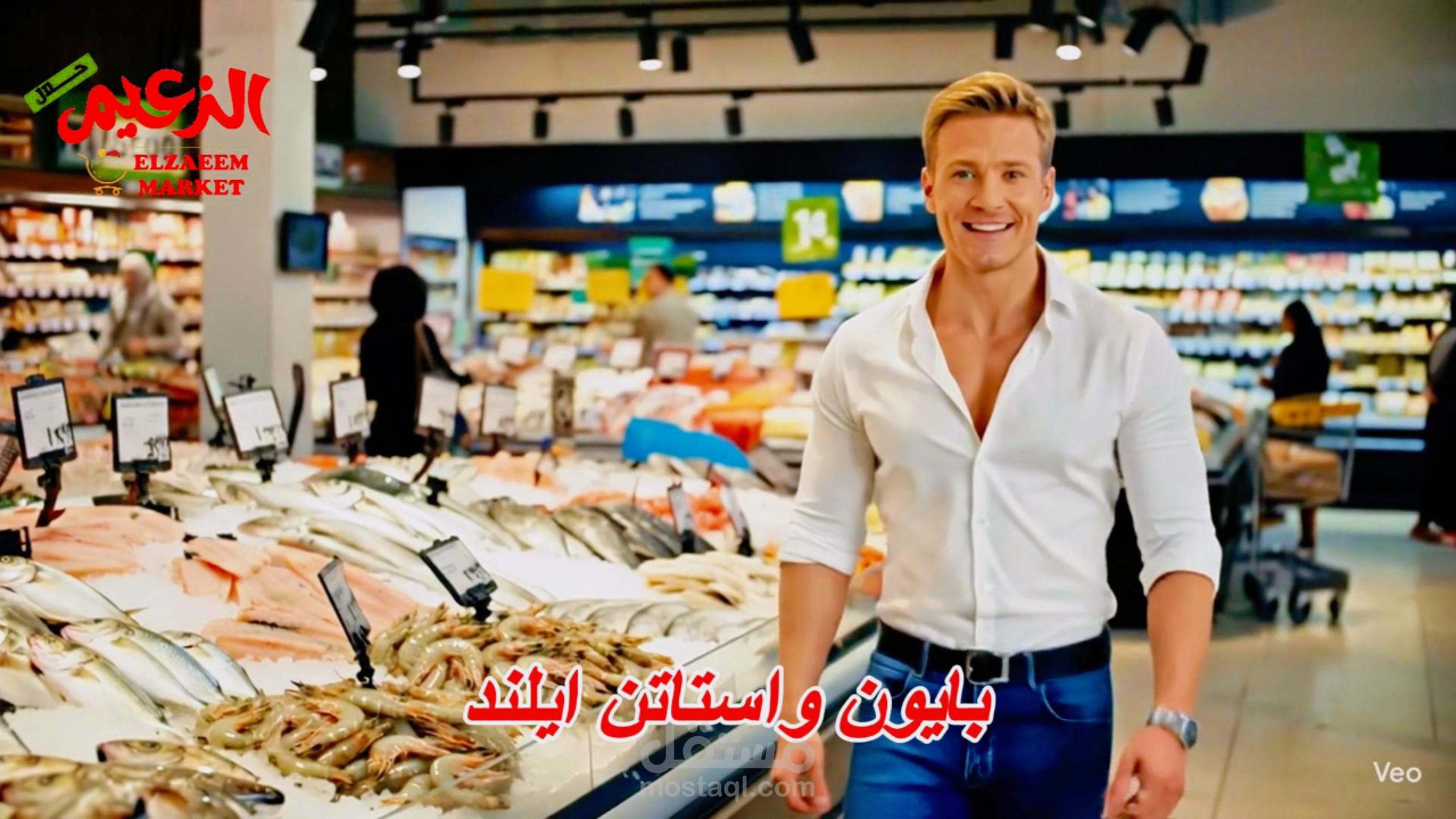 انشاء فيديو باستخدام الذكاء الاصطناعي لاكبر متجر عربي غذائي في نيو جيرسي