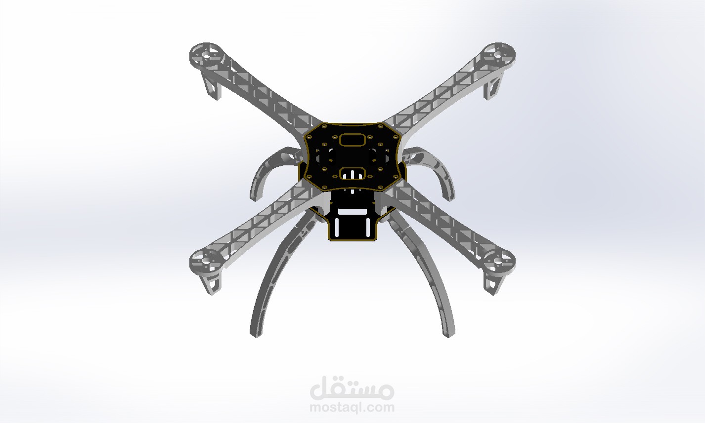 تصميم هيكل طائرة دون طيار  باستخدام برامج SOLIDWORK