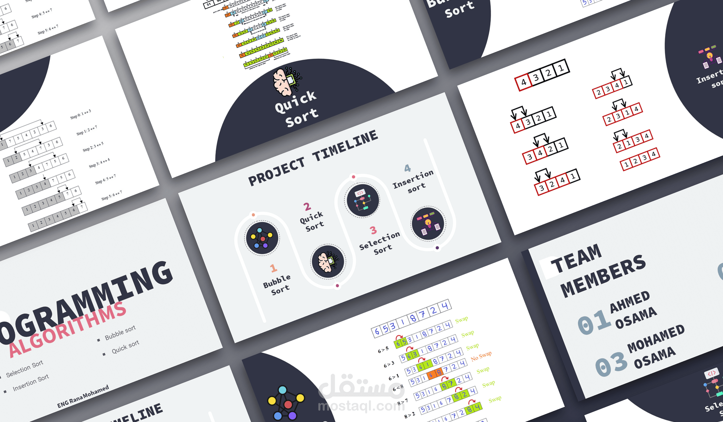 تصميم عرض تقديمى بسيط يوضح إستخدام إنتقال Morph المميز