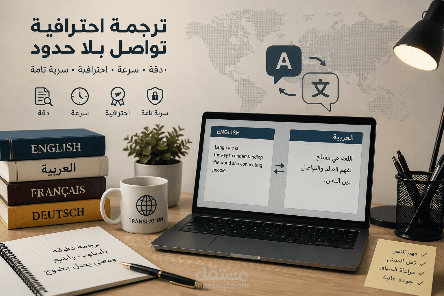 ترجمه احترافيه وتواصل بلا حدود