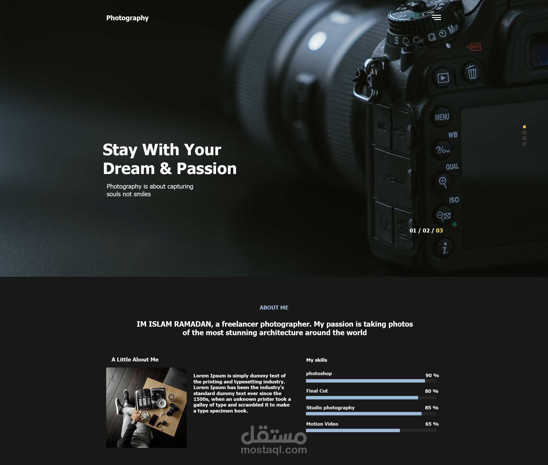 photography website