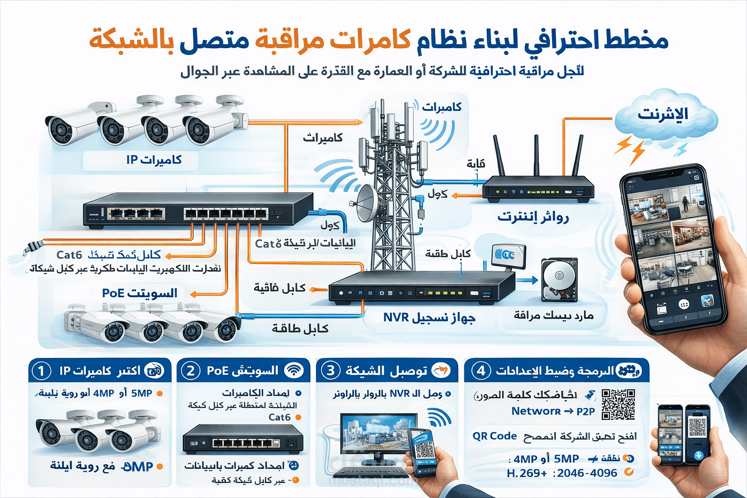 دليل بناء سيستم كاميرات المراقبة (1)