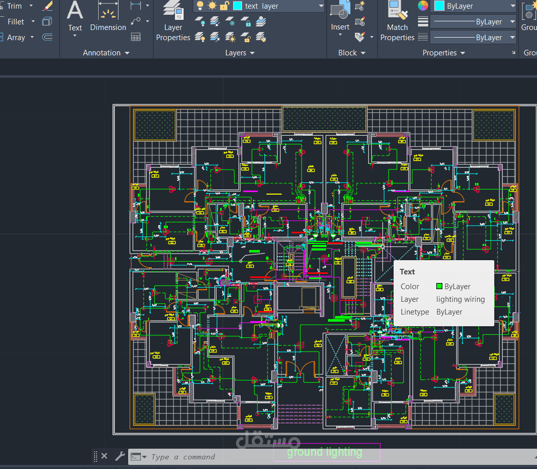 اعمال الshop drawing لأحد العمارات السكنية الاستثمارية