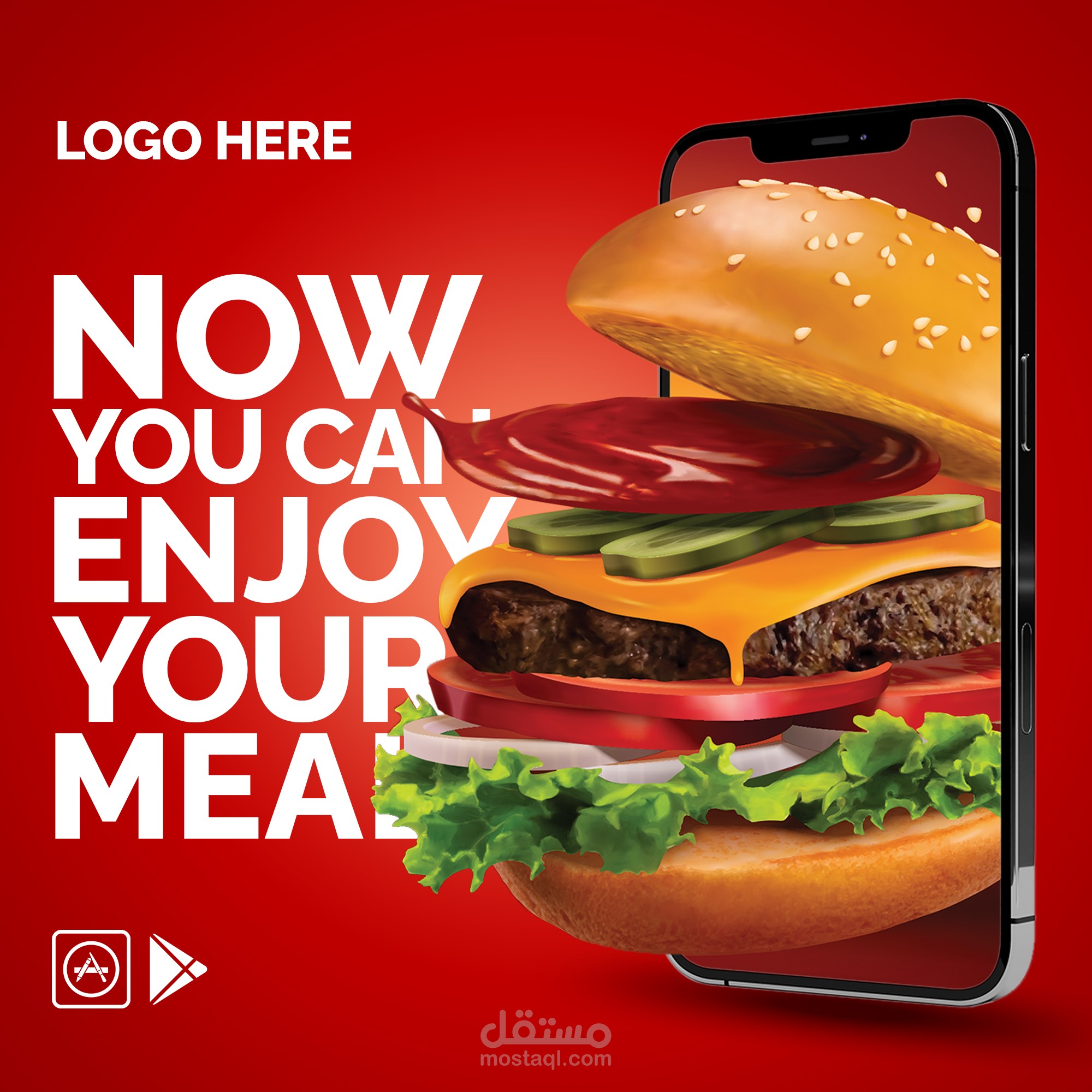 Burger Social Media Design