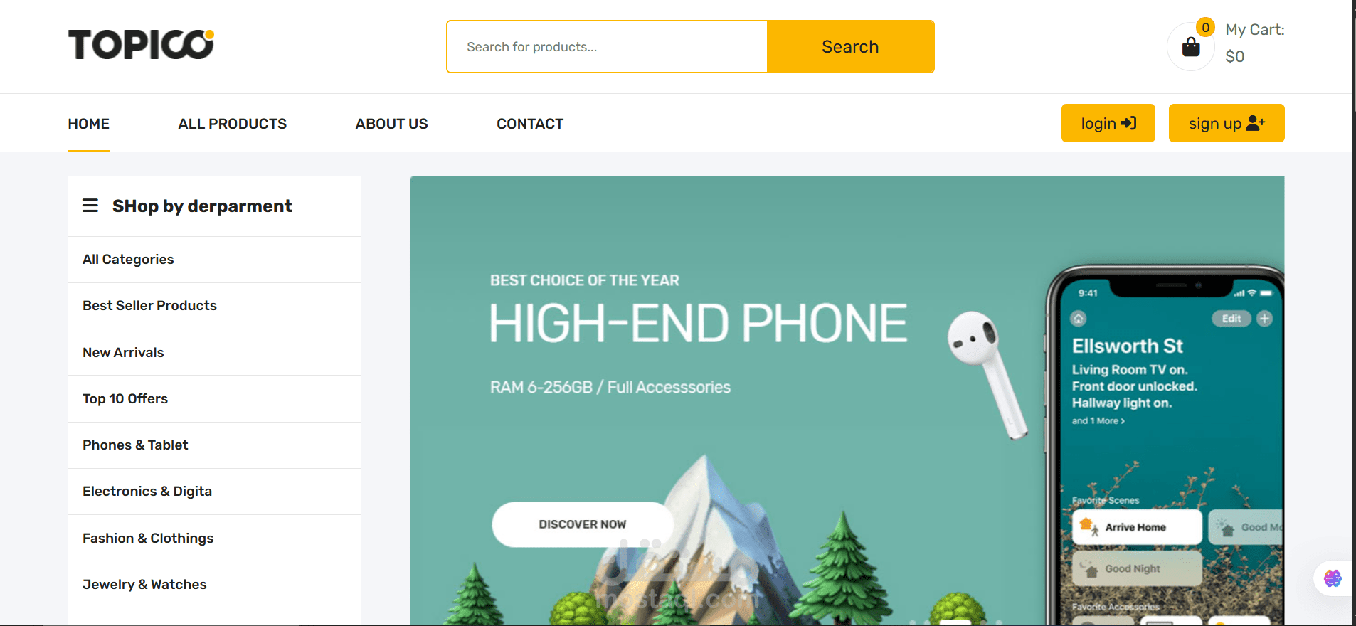 E-commerce full stack website
