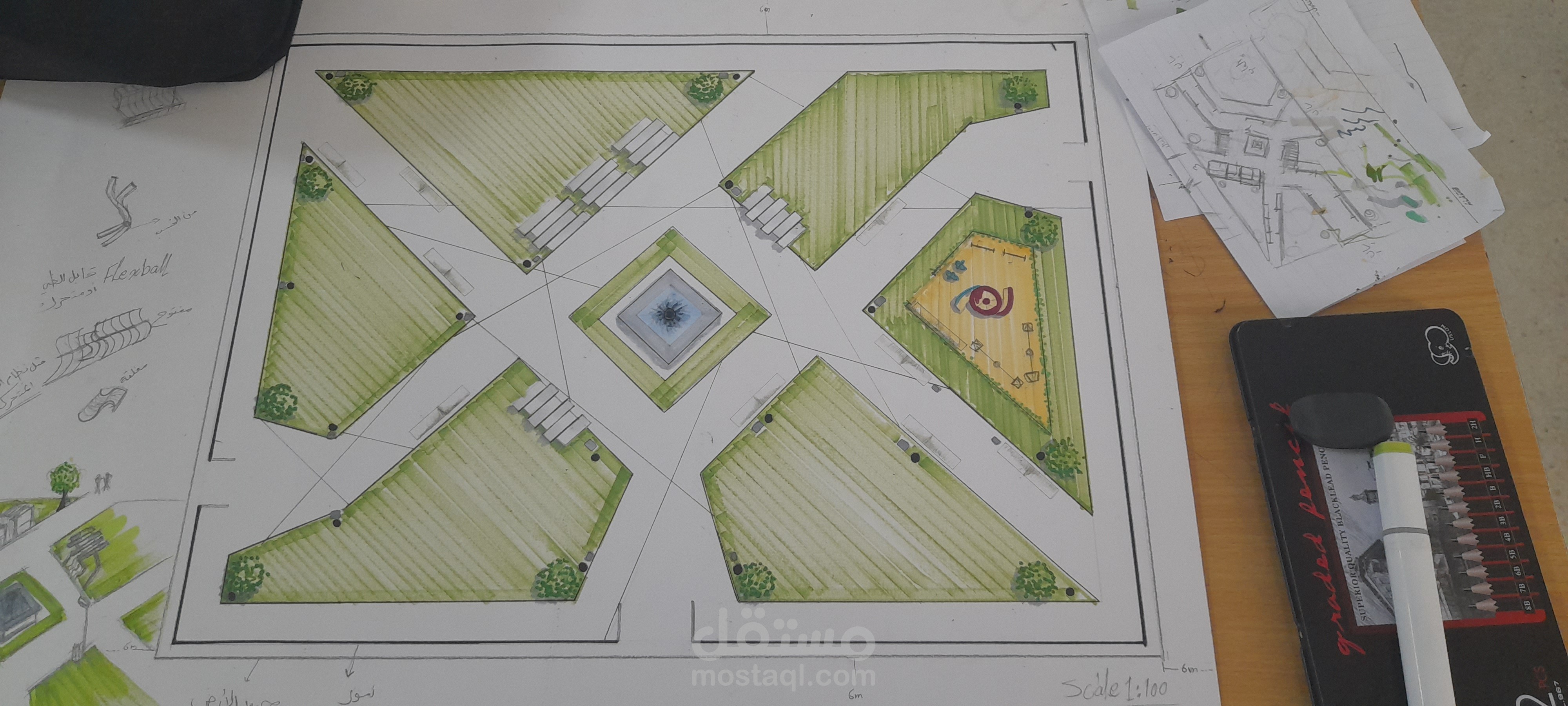 لاند سكيب لحديقة عامة "Public garden"