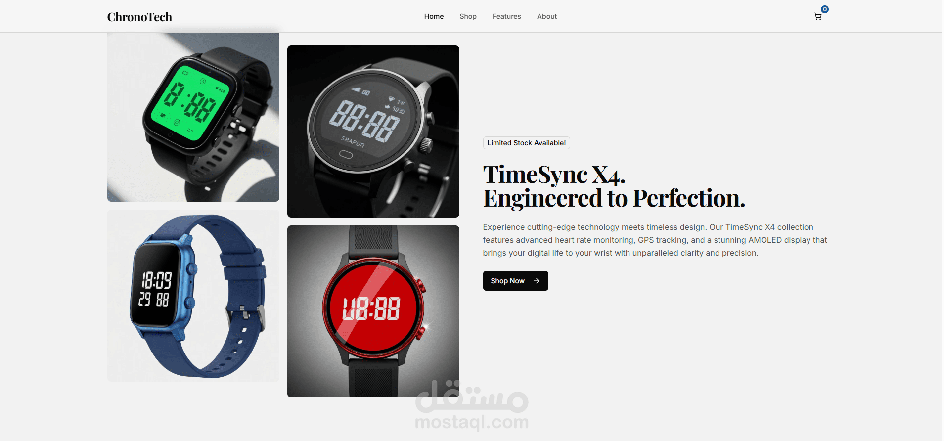 ChronoTech – متجر الساعات الرقمية
