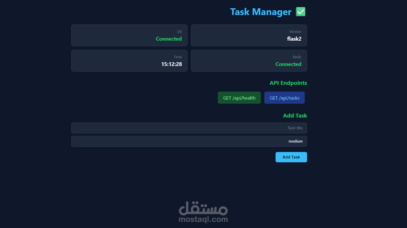 Dockerized Task Manager