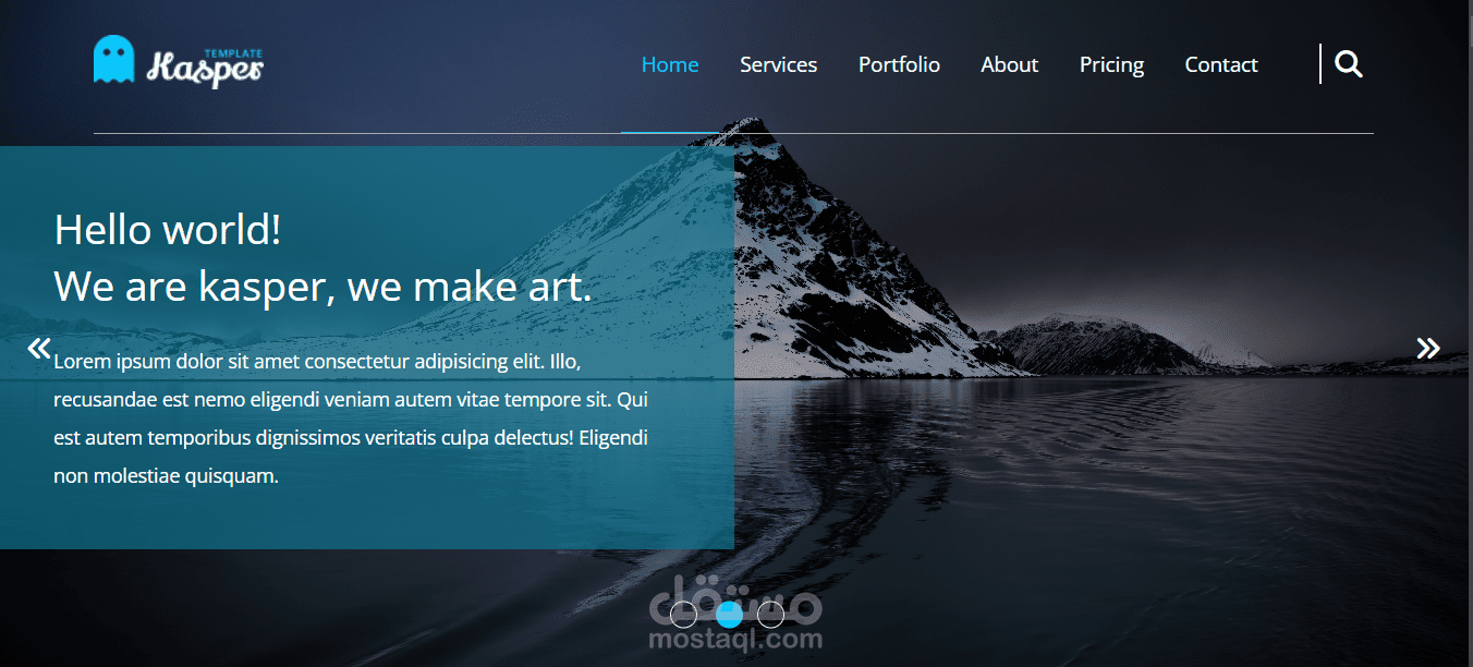 موقع الكتروني Responsive website with clean code