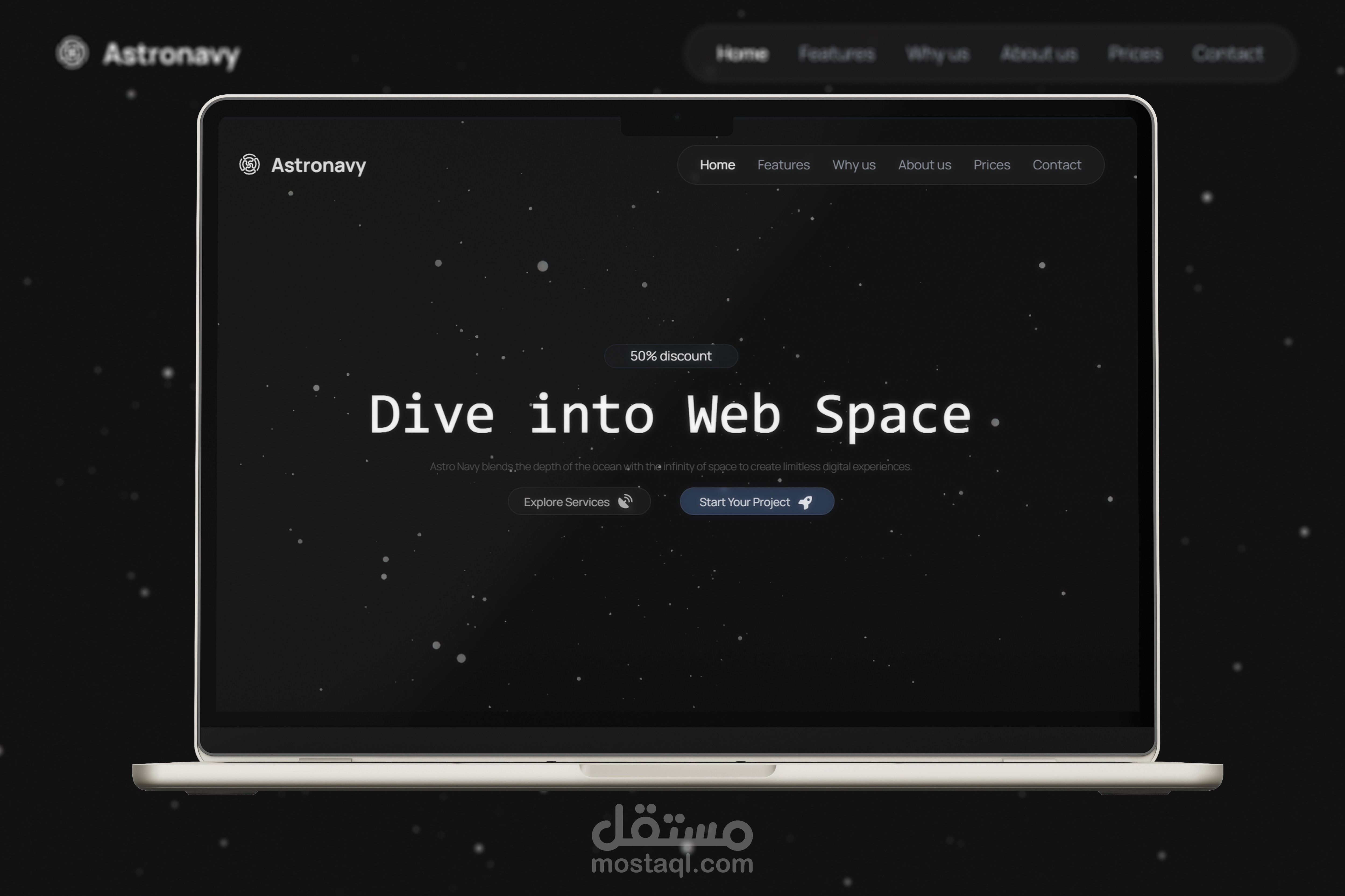 AstroNavy — موقع وكالة تطوير ويب احترافية