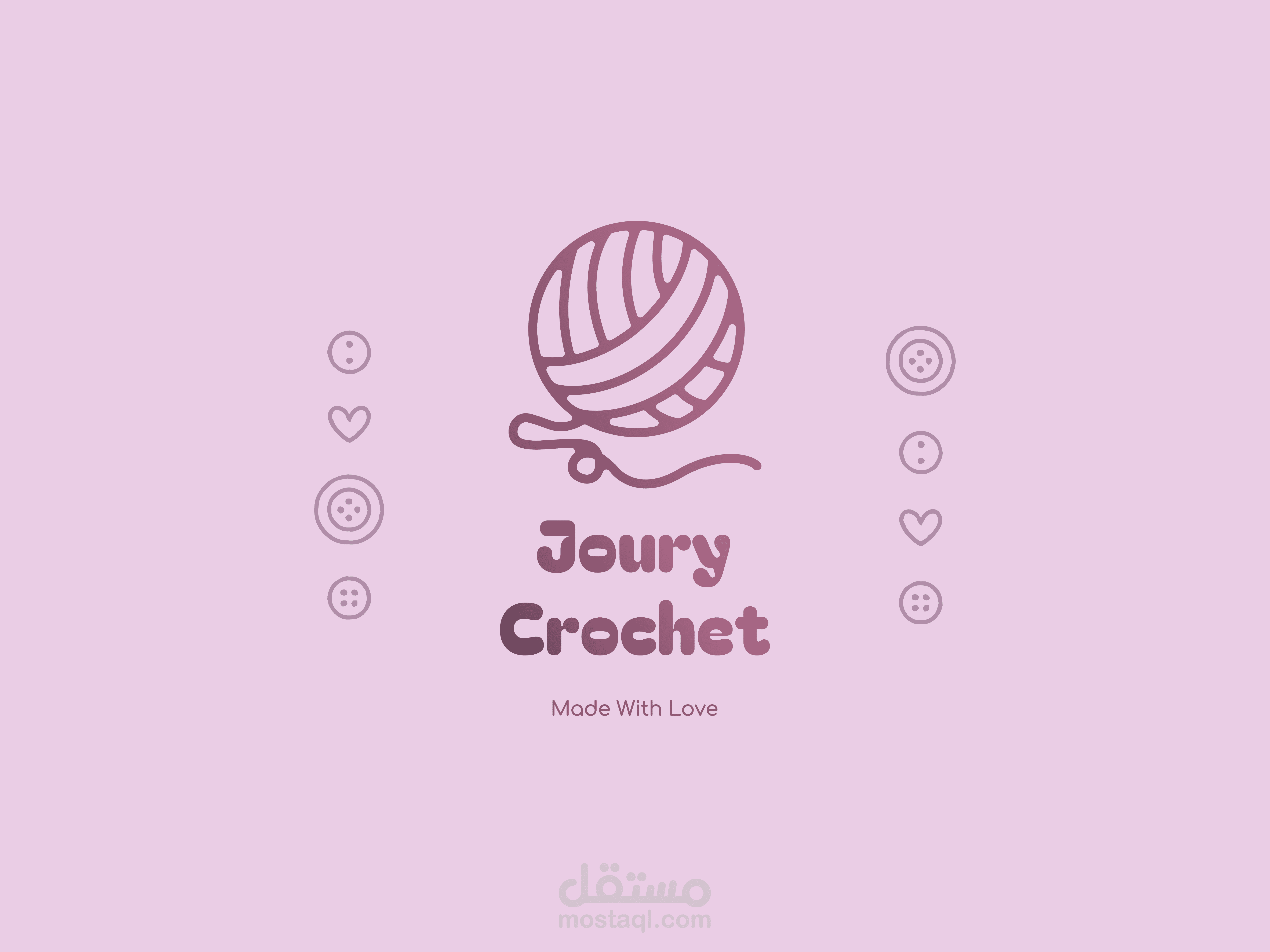 تصميم شعار جوري كروشيه