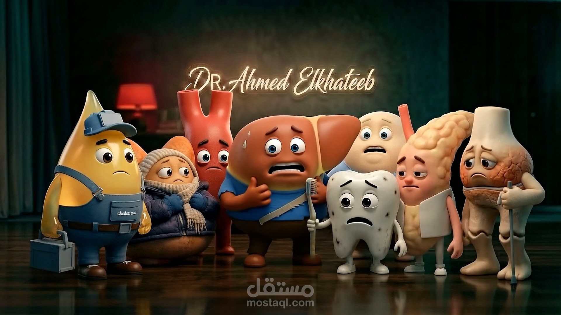 تصميم عالم بصري لشخصيات طبية ثلاثية الأبعاد باستخدام الذكاء الاصطناعي