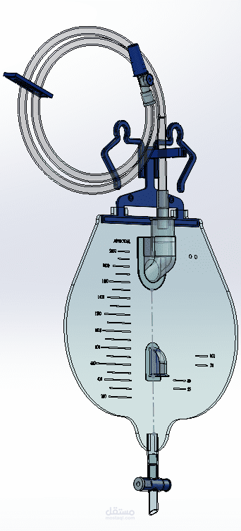 تصميم قسطرة بول مطابقة لمعايير الـ ISO باستخدام برنامج SolidWorks"