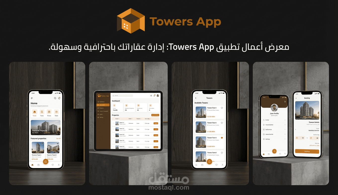 تطبيق ونظام إدارة البنايات السكنية (أبراج)