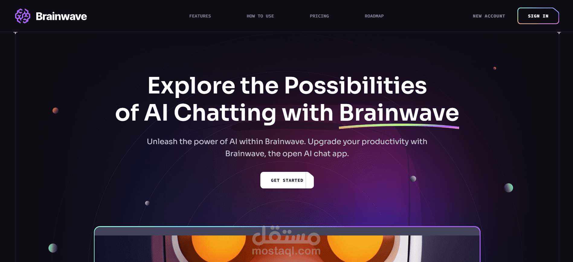 صفحة هبوط عصرية - Brainwave