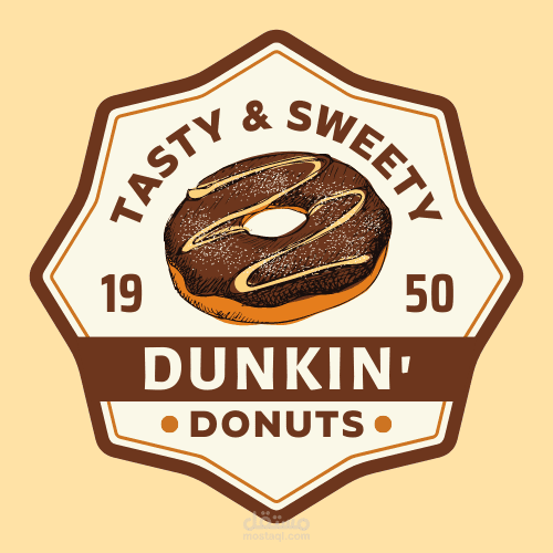لوجو لمحل دانكن دوناتس