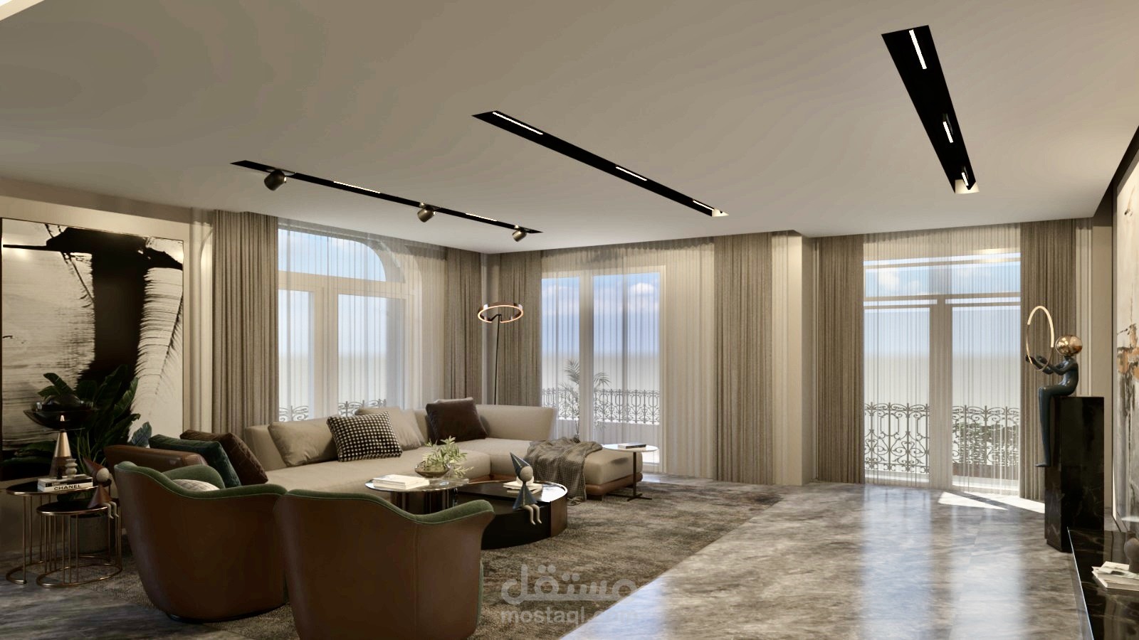 اخر تصميماتي لشقة ١٤٠ متر