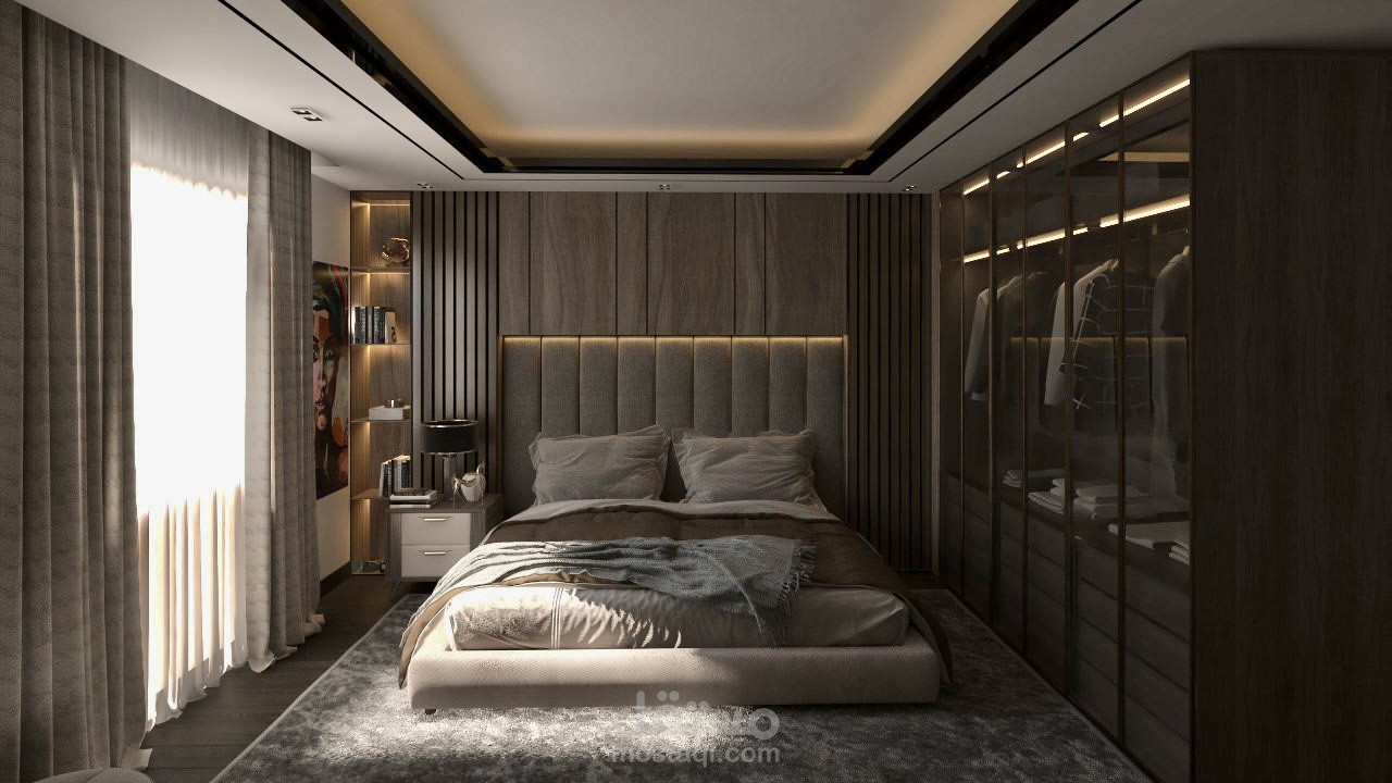 تصميم داخلي لغرف نوم مودرن